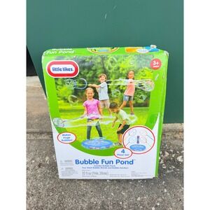 Little Tikes Bubble Fun Pond 4 Player Set Giant Wands 32oz Solution 22841 NEW